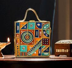 Handcrafted Vegan Leather Fancy Lippan Mirror Sling Bag